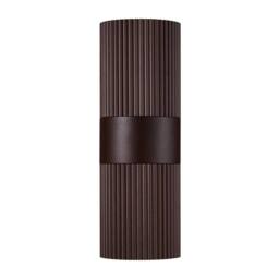 Nordlux Modern Outdoor Wall Light Brown Aluminium GU10 Weatherproof - Mains Powered, IP54 - thumbnail 3