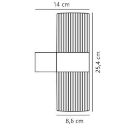 Nordlux Modern Outdoor Wall Light Brown Aluminium GU10 Weatherproof - Mains Powered, IP54 - thumbnail 5
