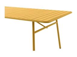 Vente-unique Metal Garden Table L.160 Cm - Mustard Yellow - MIRMANDE By MYLIA - thumbnail 6