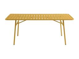 Vente-unique Metal Garden Table L.160 Cm - Mustard Yellow - MIRMANDE By MYLIA - thumbnail 5