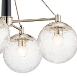 Netlighting Kichler Marilyn 4 Light Chandelier Polished Nickel in Grey - thumbnail 5