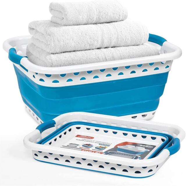 Nordara Blue with 2 Handles 58L Collapsible Pop-Up Laundry Basket - image 1