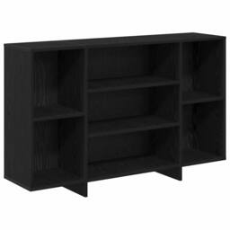 Berkfield Home Sideboard with Shelf Black oak 120 x 30 x 75 cm Engineered wood - thumbnail 1