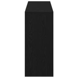 Berkfield Home Sideboard with Shelf Black oak 120 x 30 x 75 cm Engineered wood - thumbnail 6
