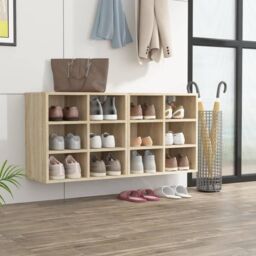 Berkfield Home Shoe Cabinets 2 pcs Sonoma Oak 52.5x30x50 cm in Brown - thumbnail 1