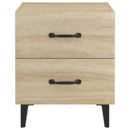 Berkfield Home Bedside Cabinet Sonoma Oak 40x35x47.5 cm in Brown - thumbnail 4