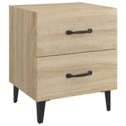 Berkfield Home Bedside Cabinet Sonoma Oak 40x35x47.5 cm in Brown - thumbnail 2