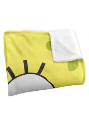 Spongebob Goofy Smile Face Silky Touch Super Soft Throw Blanket 152 X 127 cm in White - thumbnail 3