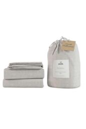 Panda London Bamboo & French Linen Complete Bedding Set in Beige - Size: Double - thumbnail 2