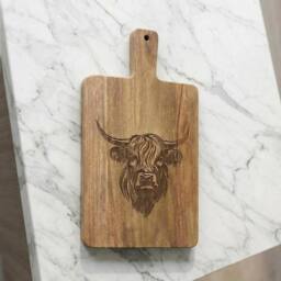 Garden Greatness Highland Cow Wooden Cutting Board - Size: 1 Pack - thumbnail 3