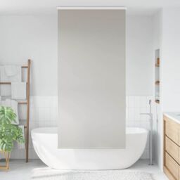 Berkfield Home Shower Roller Blind with Cassette 100x240 cm Fabric Width 96 cm in Grey - thumbnail 2