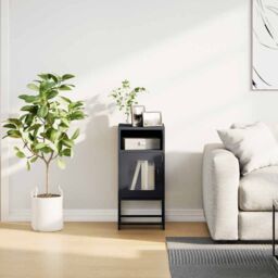 Berkfield Home Bedside Cabinet Anthracite 36x39x78 cm Cold-rolled Steel in Black - Size: 36 x 39 x 78 cm - thumbnail 4