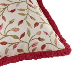 Voyage Maison Cervino Jacquard Cushion in Red - Size: 50 cm x 50 cm - thumbnail 4