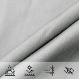 Berkfield Home Sun Shade Sail Light Grey 4x4x5.8 m 100% Polyester Oxford - thumbnail 7
