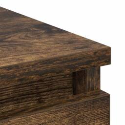 Berkfield Home Sideboard Smoked Oak 80x35x76 cm Engineered Wood in Brown - Size: 80 x 35 x 76 cm - thumbnail 9