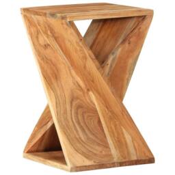 Berkfield Home Side Table 35x35x55 cm Solid Wood Acacia in Brown - Size: 35 x 35 x 55 cm