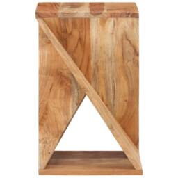Berkfield Home Side Table 35x35x55 cm Solid Wood Acacia in Brown - Size: 35 x 35 x 55 cm - thumbnail 3