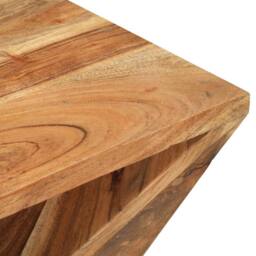 Berkfield Home Side Table 35x35x55 cm Solid Wood Acacia in Brown - Size: 35 x 35 x 55 cm - thumbnail 5