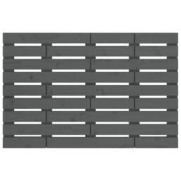 Berkfield Home Wall Headboard Grey 106x3x63 cm Solid Wood Pine - Size: 106 x 3 x 63 cm - thumbnail 4