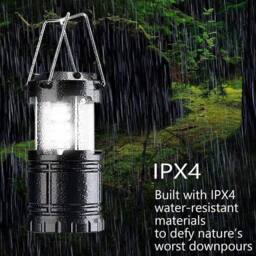 SPETLEK Camping Light LED Tent Lantern Lamp Outdoor in Black - thumbnail 4