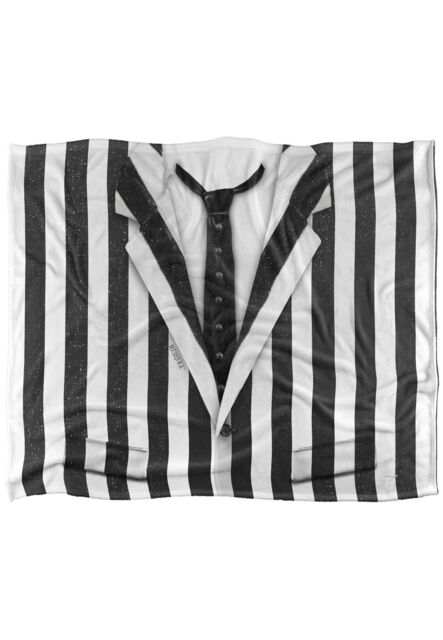 Beetlejuice Striped Suit Silky Touch Super Soft Throw Blanket 152 X 127 cm in White - image 1