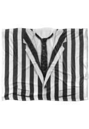 Beetlejuice Striped Suit Silky Touch Super Soft Throw Blanket 152 X 127 cm in White - thumbnail 1
