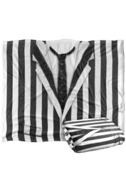 Beetlejuice Striped Suit Silky Touch Super Soft Throw Blanket 152 X 127 cm in White - thumbnail 2