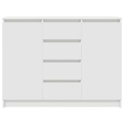 Berkfield Home Sideboard with Drawers White 100.5x35x76 cm Engineered Wood - thumbnail 6
