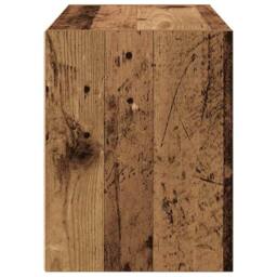 Berkfield Home Durable Cabinet with 2 Drawers Old Wood 60x31x40 cm Engineered Wood in Brown - Size: 60 x 31 x 40 cm - thumbnail 6