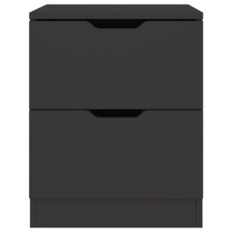 Berkfield Home Bedside Cabinets 2 pcs Black 40x40x50 cm Engineered Wood - Size: 40 x 40 x 50 cm - thumbnail 4