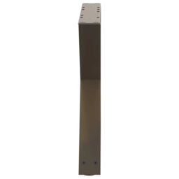 Berkfield Home Coffee Table Legs 2 pcs Natural Steel 60x(42-43.3) cm Steel in Brown - thumbnail 6