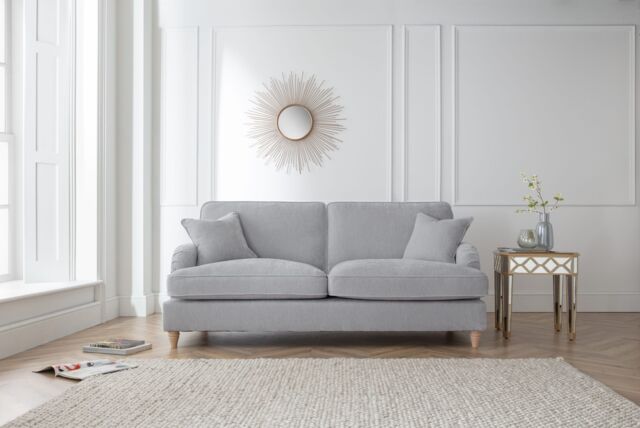 The Great Sofa Company Orla 3 Seater Sofa Manhattan Navy in Light Grey - image 1