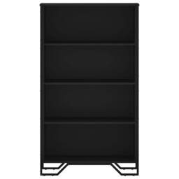 Berkfield Home Modern Bookcase Black 80x31x137.5 cm Engineered Wood - thumbnail 4