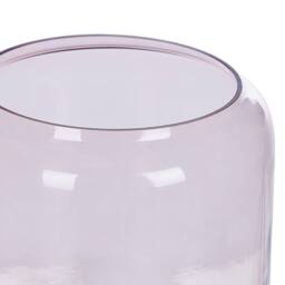 Wyld and Coco Pink Glass Vases Set 2 Hand Made Transparent Tinted Decorative - thumbnail 3