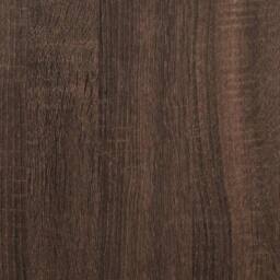 Berkfield Home TV Cabinet Brown Oak 100x34.5x40 cm Engineered Wood & Metal - thumbnail 9