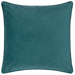 Furn Taormina Sicilian Moor's Head Floral Cushion in Teal - Size: 43 cm x 43 cm - thumbnail 2