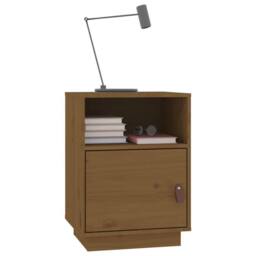 Berkfield Home Bedside Cabinets 2 pcs Honey Brown 40x34x55 cm Solid Wood Pine - Size: 40 x 34 x 55 cm - thumbnail 4