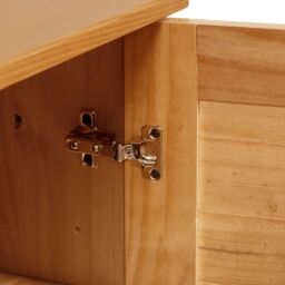 Berkfield Home Bathroom Furniture Set with Shelf with Storage with Door 2 pcs Brown Solid wood pine - thumbnail 8