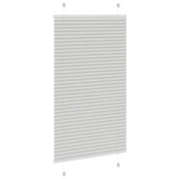 Berkfield Home Pleated Blind Light Grey 80x150 cm Fabric Width 79.4 cm Polyester - thumbnail 4