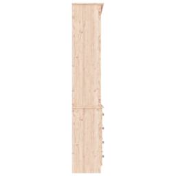 Berkfield Home Bookcase with Drawers ALTA 77x35x186.5 cm Solid Wood Pine in Light Tan - thumbnail 5