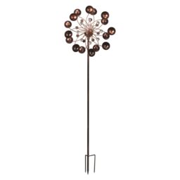 mysmartbuy Venti Garden Wind Spinner with Solar Powered LED Crackle Ball in Copper - thumbnail 3