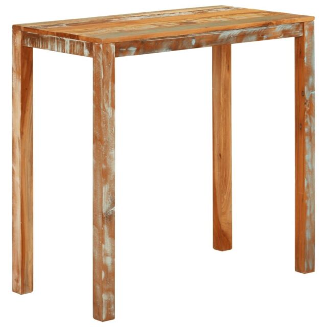 Berkfield Home Bar Table 112x55x108 cm Solid Wood Reclaimed - Size: 112 x 55 x 108 cm - image 1
