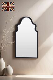 Yearn Mirrors Moroccon mirror black 98(h)x52cm(w) - thumbnail 1