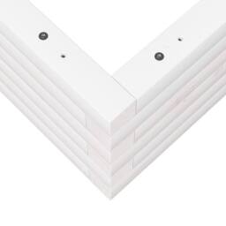 Berkfield Home Decorative Garden Planter White 50x50x23 cm Solid Wood Pine - Size: 50 x 50 x 23 cm - thumbnail 8