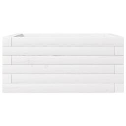 Berkfield Home Decorative Garden Planter White 50x50x23 cm Solid Wood Pine - Size: 50 x 50 x 23 cm - thumbnail 5