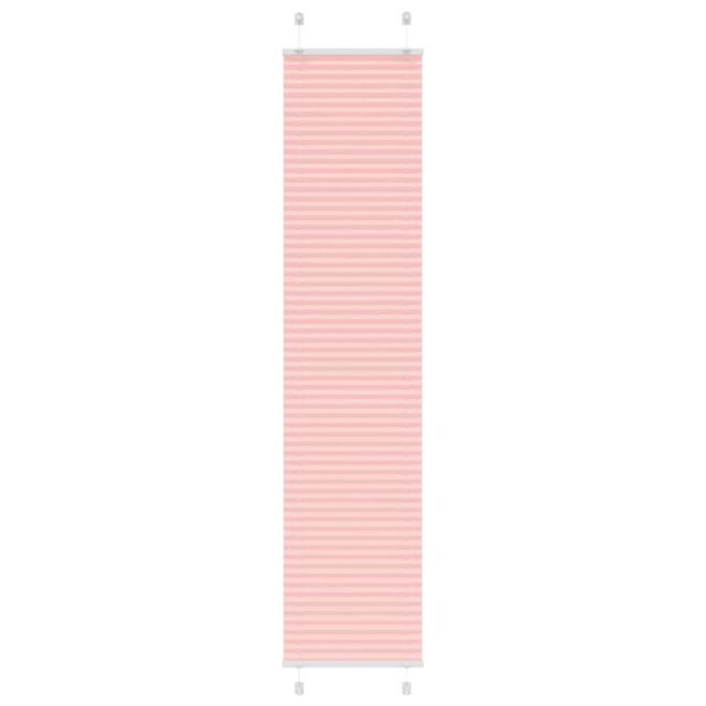 Berkfield Home Pleated Blind Pink 50x200 cm Fabric Width 49.4 cm Polyester - image 1