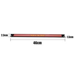 "Nordara 6x18"" Magnetic Tool Bar Heavy Duty Garage Wall Storage Strips in Red - Size: 10000mm x 520mm" - thumbnail 2