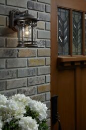 Loops Outdoor IP44 Wall Light Palladian Bronze LED E27 75W d02291 - thumbnail 2