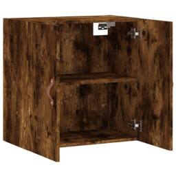 Berkfield Home Wall Cabinet Smoked Oak 60x31x60 cm Engineered Wood in Brown - Size: 60 x 31 x 60 cm - thumbnail 6