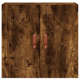 Berkfield Home Wall Cabinet Smoked Oak 60x31x60 cm Engineered Wood in Brown - Size: 60 x 31 x 60 cm - thumbnail 5
